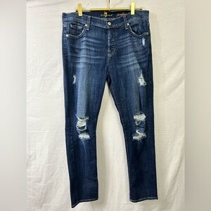 7 For All Mankind Josefina Skinny Boyfriend Jeans